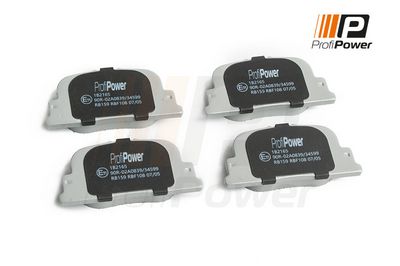 stabdžių trinkelių rinkinys, diskinis stabdys 1B2165 ProfiPower