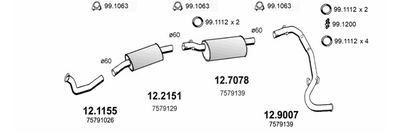 SISTEM DE ESAPAMENT ASSO ART1835