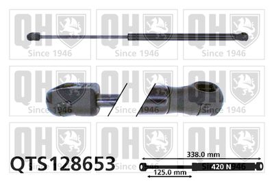 газов амортисьор, капак на двигателя QUINTON HAZELL QTS128653