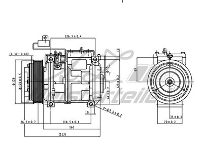 компресор, климатизация A.Z. Meisterteile AZMT-45-041-1062