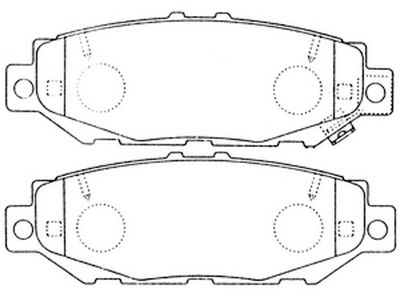 Комплект тормозных колодок, дисковый тормоз FIT FP0572 для TOYOTA CRESTA
