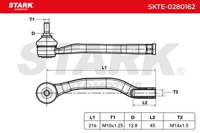 накрайник на напречна кормилна щанга STARK SKTE-0280162