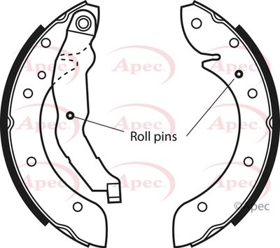 Brake Shoe Set APEC SHU516