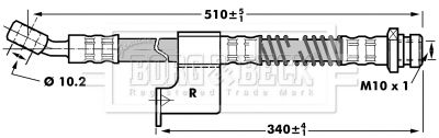 Brake Hose Borg & Beck BBH7033