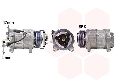 COMPRESOR CLIMATIZARE VAN WEZEL 0601K715