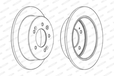 Bromsskiva FERODO DDF2005C