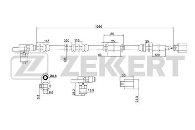 SE6017 ZEKKERT Датчик, частота вращения колеса