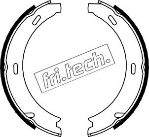 Sada brzdových čelistí, parkovací brzda fri.tech. 1052.117