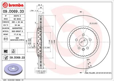 Tarcza hamulcowa AP 20276 Z