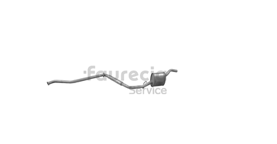 Средний глушитель выхлопных газов Faurecia FS43014 для AUTOBIANCHI Y10