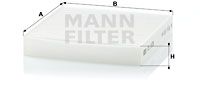Filter, Innenraumluft MANN-FILTER CU 1835