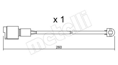 WARNKONTAKT BREMSBELAGVERSCHLEIß