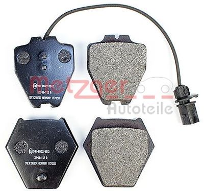 BREMSBELAGSATZ SCHEIBENBREMSE METZGER AUTOTEILE 1170231 2