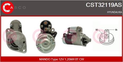 Стартер CASCO CST32119AS для HYUNDAI MATRIX