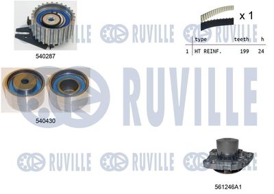 Водяной насос + комплект зубчатого ремня RUVILLE 5502971 для ALFA ROMEO 166
