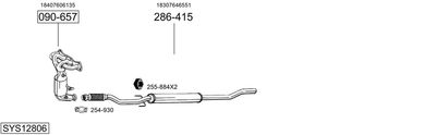 Układ wydechowy BOSAL SYS12806