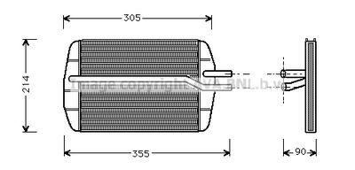 AVA QUALITY COOLING FD6216 Радиатор печки  для FORD COURIER (Форд Коуриер)