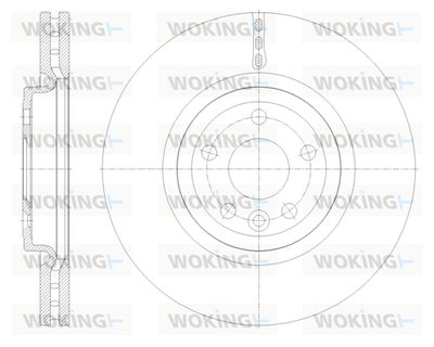 WOKING D61782.10 Тормозные диски для JAGUAR F-PACE