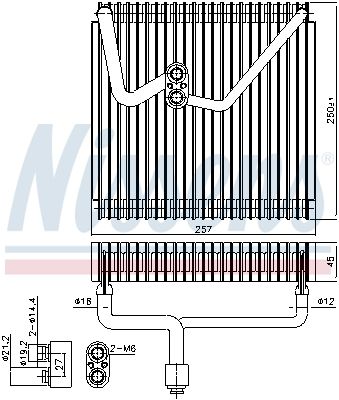 EVAPORATOR AER CONDITIONAT NISSENS 92339 4