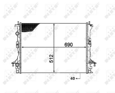 Radiator, engine cooling 53820