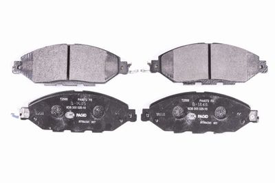 Комплект тормозных колодок, дисковый тормоз HELLA 8DB 355 025-101 для INFINITI JX