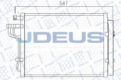 Конденсатор, кондиционер JDEUS 765M25 для KIA PICANTO