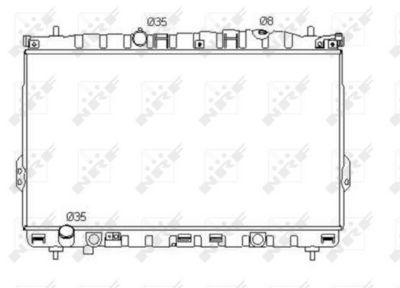 Radiator, engine cooling 53353