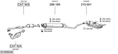 Изпускателна система BOSAL SYS06048