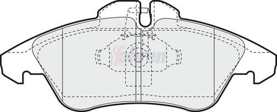 Fahren Brake Pad Set, disc brake FBP3024