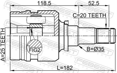 Joint Kit, drive shaft 0111-NZE140