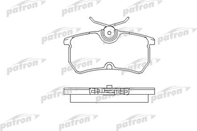 Комплект тормозных колодок, дисковый тормоз PATRON PBP1319 для FORD FIESTA