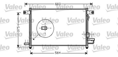 VALEO 818061 Радиатор кондиционера  для CHEVROLET AVEO (Шевроле Авео)