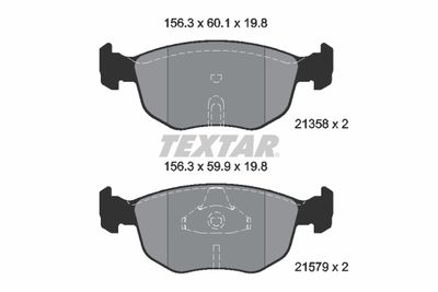 Комплект тормозных колодок, дисковый тормоз TEXTAR 2135803 для FORD USA CONTOUR