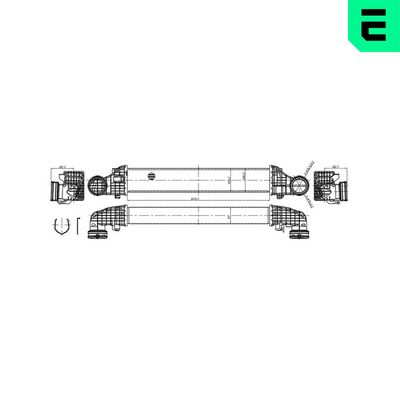 интеркулер (охладител за въздуха на турбината) ERA 672083