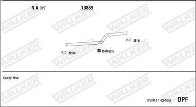 SISTEM DE ESAPAMENT WALKER VWK114346B