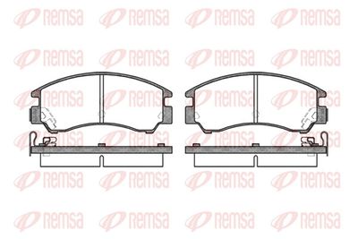 Zestaw klocków hamulcowych, hamulce tarczowe REMSA 0191.04