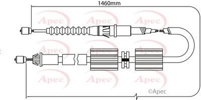 Cable Pull, parking brake APEC CAB1162