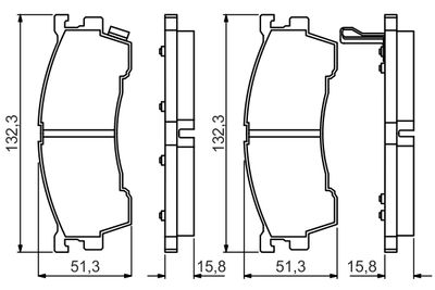 SET PLACUTE FRANA FRANA DISC BOSCH 0986495265