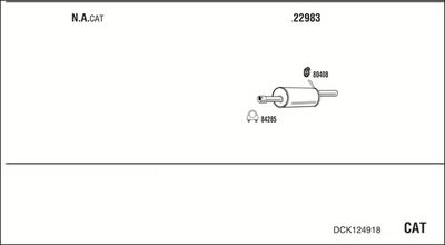 SISTEM DE ESAPAMENT WALKER DCK124918
