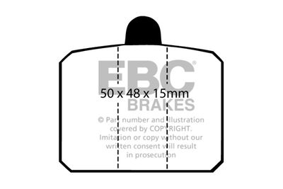 Комплект тормозных колодок, дисковый тормоз EBC Brakes DP275 для SKODA 110