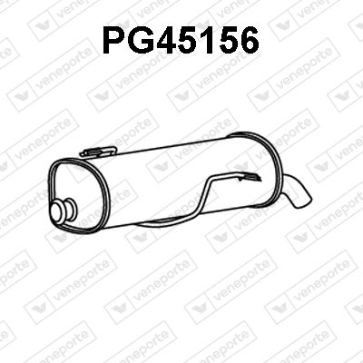 VENEPORTE PG45156 Глушитель выхлопных газов  для PEUGEOT 206 (Пежо 206)