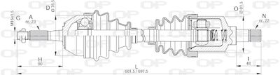 Приводной вал OPEN PARTS DRS6142.00 для RENAULT 4