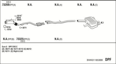 SISTEM DE ESAPAMENT WALKER BWK011853BB