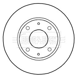 Тормозной диск BORG & BECK BBD5281 для PROTON GEN