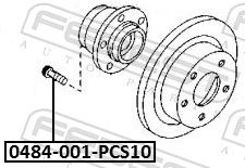 BOLT ROATA FEBEST 0484001PCS10 1