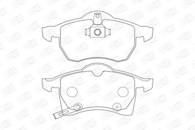 BREMSBELAGSATZ SCHEIBENBREMSE CHAMPION 571975CH 1