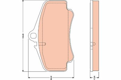 Brake Pad Set, disc brake GDB1777