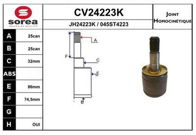 GELENKSATZ ANTRIEBSWELLE