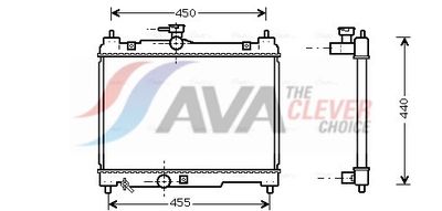 RADIATOR RACIRE MOTOR AVA Clever Choice TOA2251