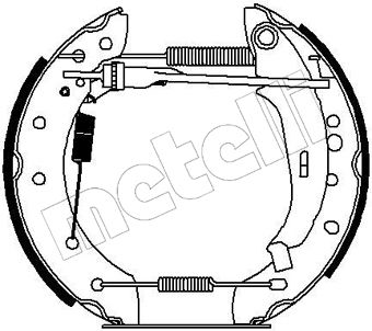METELLI 51-0193 Ремкомплект барабанных колодок  для PEUGEOT 206 (Пежо 206)